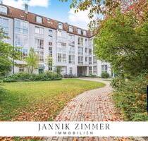 Frisch renoviert & sofort bezugsfrei: große Maisonette-Wohnung mit Blick ins Grüne in Top-Lage - München Schwabing-Freimann