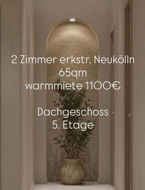 Foto - 2 Zimmer erkstr 65qm - 1.100,00 EUR Kaltmiete,