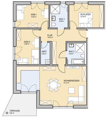 Foto - 4 Zimmer Erdgeschoßwohnung zur Miete in Braunschweig