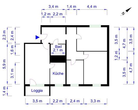 Foto - 4 Zimmer Etagenwohnung zur Miete in Magdeburg