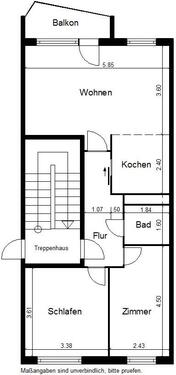 Foto - 3 Zimmer Etagenwohnung zur Miete in Nordhausen