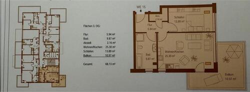 Foto - Attraktive 2-Zimmer-Wohnung mit großem Balkon EBK und Elbblick