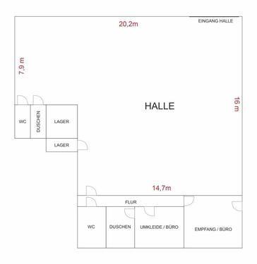 Foto - Halle Büro zu vermieten - 1.500,00&nbsp;EUR Kaltmiete, ca.&nbsp; 300,00&nbsp;m&sup2;