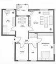 Foto - Provisionsfrei: 3,5 ZKB Wohnung Süd-Balkon, EBK + Stellplatz