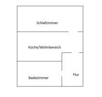 Helle 2-Raum-Wohnung zu vermieten - Dommitzsch