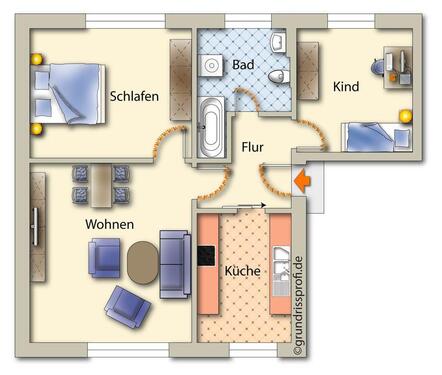 Foto - 3 Zimmer Etagenwohnung zur Miete in Freiberg