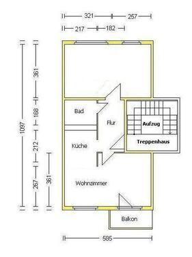 Foto - 2 Zimmer Etagenwohnung zur Miete in Wittenberg Lutherstadt