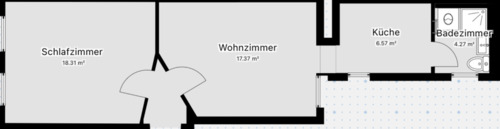 Foto - 2 Zimmer Etagenwohnung in Prenzlau