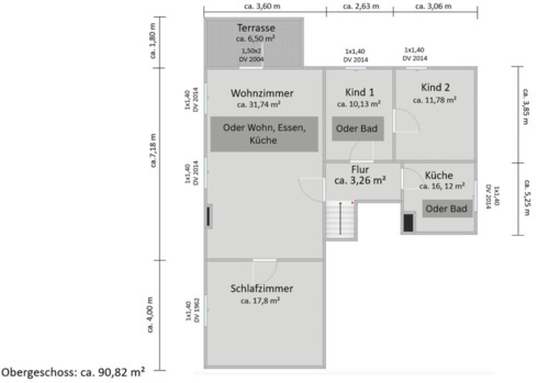 Foto - Großzügige Wohnung in Grünberg - 800,00&nbsp;EUR Kaltmiete, ca.&nbsp; 90,00&nbsp;m&sup2;