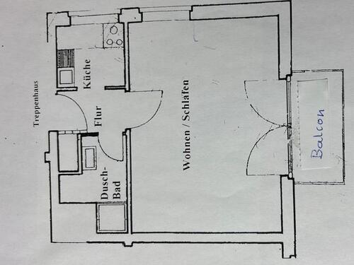 Foto - Vermietung Einzimmerwohnung in Hamburg Lokstedt
