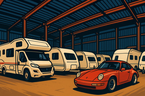 Foto - Stellplätze für Wohnmobile, Wohnwagen & PKW – sicher und trocken