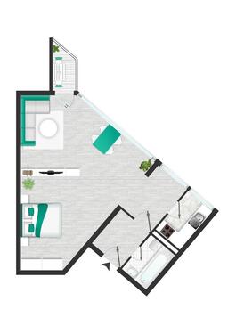 Foto - 1 Zimmer Dachgeschoßwohnung zum Kaufen in Berlin