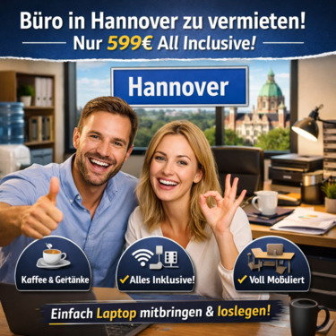 Foto - Moderne Bürofläche in Hannover zu vermieten – nur 599€ All Inclusive!