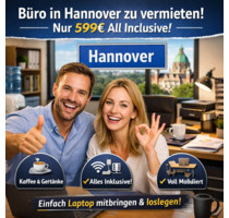 Moderne Bürofläche in Hannover zu vermieten – nur 599€ All Inclusive!