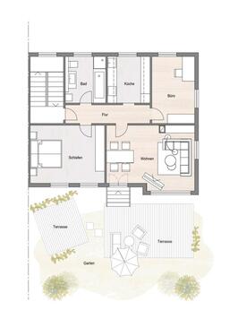 Foto - 3 Zimmer Terrassenwohnung zur Miete in Stuttgart