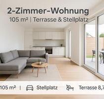 Helle 2-Zimmer-Wohnung (105 m²) mit Terrasse, Küche & Stellplatz - Winsen (Luhe)