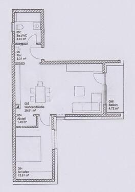 Foto - 2 Zimmer Erdgeschoßwohnung zur Miete in Gifhorn