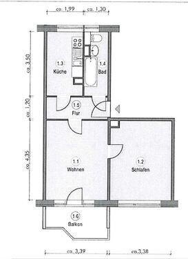 Foto - 2 Zimmer Etagenwohnung zur Miete in Jena