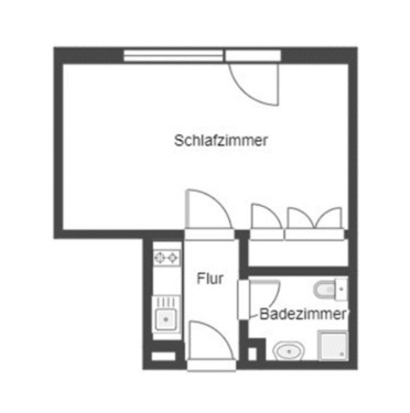 Foto - 1 Zimmer Erdgeschoßwohnung in Malente