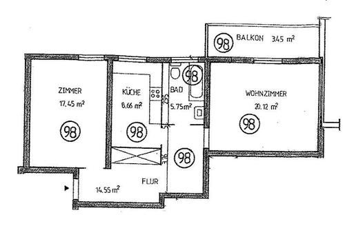 Foto - 70qm-Erdgeschosswohnung in Gifhorn, Blumenstr. 33 zu verkaufen