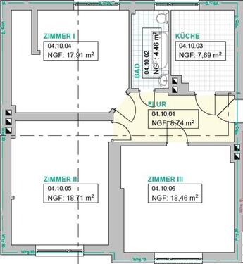 Foto - 3 Zimmer Etagenwohnung zur Miete in Lübeck