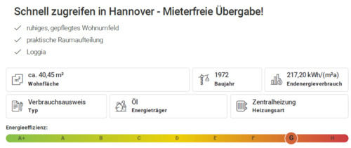 Foto - Hochparterre in Hannover zum Kaufen