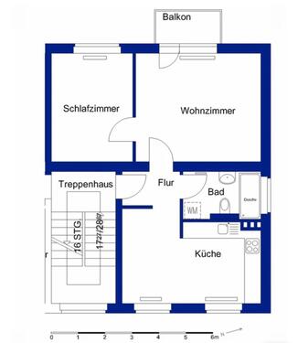Foto - Helle-2-Zimmerwohnung mit Balkon in Wolfsburg ab 16.12.2025