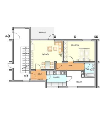 Foto - 2 Zimmer Erdgeschoßwohnung zur Miete in Remscheid