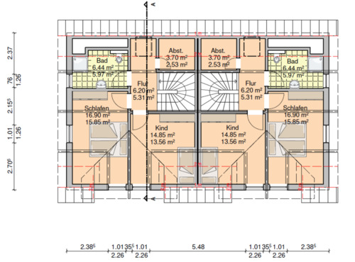 Foto - WohnungDoppelhaushälfte - 1.000,00&nbsp;EUR Kaltmiete, ca.&nbsp; 106,00&nbsp;m&sup2;
