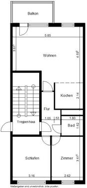 Foto - 3 Zimmer Etagenwohnung zur Miete in Nordhausen