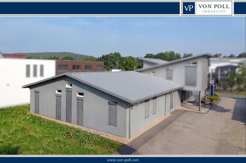 Foto - Beheizbare Lager- und Produktionshalle mit Hochregalen, Starkstrom & großzügiger Außenfläche