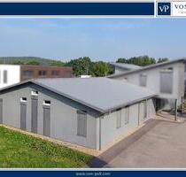 Beheizbare Lager- und Produktionshalle mit Hochregalen, Starkstrom & großzügiger Außenfläche - Eggolsheim