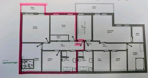 Foto - 3-Zimmer-DG-Wohnung mit Balkon - 716,00&nbsp;EUR Kaltmiete, ca.&nbsp; 80,60&nbsp;m&sup2;