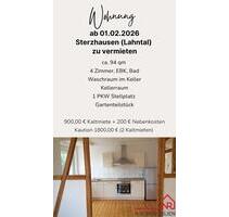 Wohnungen Lahntal Sterzhausen - 1.100,00&nbsp;EUR Kaltmiete, ca.&nbsp; 94,00&nbsp;m&sup2; in Ebsdorfergrund (PLZ: 35085)