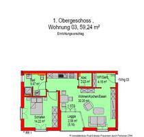 Schöne 2 Zimmer Wohnung mit Balkon Nr.3 - Metten