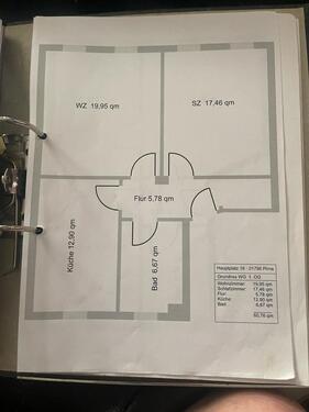 Foto - 2 Raum Wohnung - 455,00&nbsp;EUR Kaltmiete, ca.&nbsp; 60,00&nbsp;m&sup2;