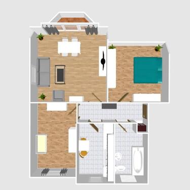 Foto - Tolle 3 Raumwohnung mit Balkon und Rollläden im Dachgeschoss in Welsleben