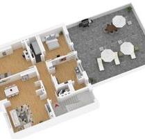 4ZKB WC Terrasse in Püttlingen zu vermieten