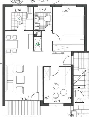 Foto - 3,5 Zimmer Wohnung im 4-Familienhaus. Gartennutzung. 505€