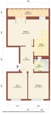 Foto - 3 Zimmer Erdgeschoßwohnung in Weißwasser (Oberlausitz)