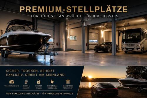 Foto - Premium 50 m2 Hallenstellplatz für Boot, Wohnmobil oder Sportwagen 