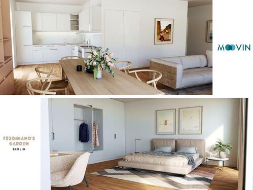 Foto - Geräumige 2-Zimmer-Wohnung mit EBK und 2 BALKONEN im Neubauquartier 'Ferdinand's Garden'