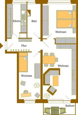 Foto - Etagenwohnung zur Miete in Schwedt (Oder)