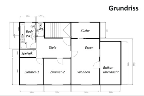 Foto - 3 Zimmer Wohnung mit großem Balkon