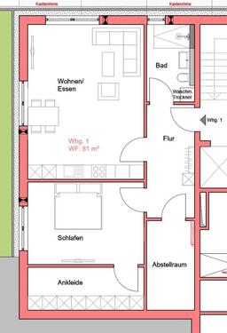Foto - 2 Zimmer Etagenwohnung zur Miete in Perl