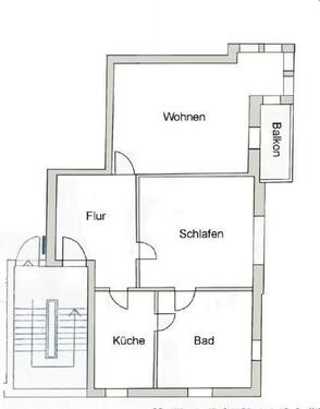 Foto - Etagenwohnung in Erfurt zur Miete