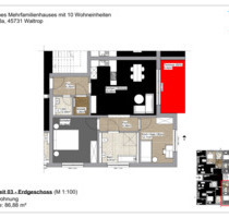 Erstbezug! Barrierefreie 3-Zimmer-Erdgeschosswohnung mit Terrasse & Gäste-WC in Waltrop-Zentrum