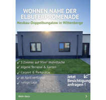 Neubau-Doppelhaushälfte | Altersgerecht wohnen an der Elbe - Wittenberge