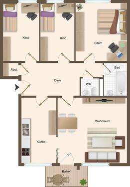 Foto - 4 Zimmer Etagenwohnung in Herford