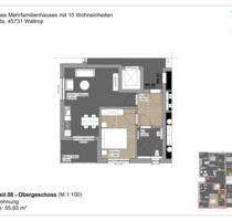Erstbezug! Barrierefreie 2-Zimmer-Obergeschosswohnung mit Balkon in Waltrop-Zentrum